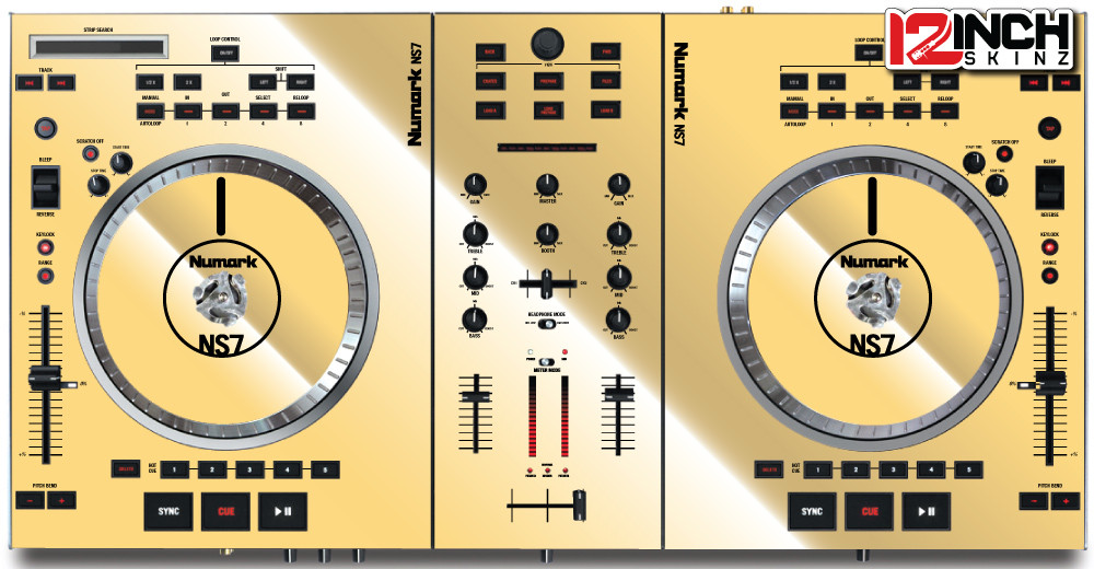 Numark NS7 Skinz - Metallics