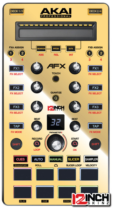 Akai AFX Skinz - Metallics - 12inchSkinz