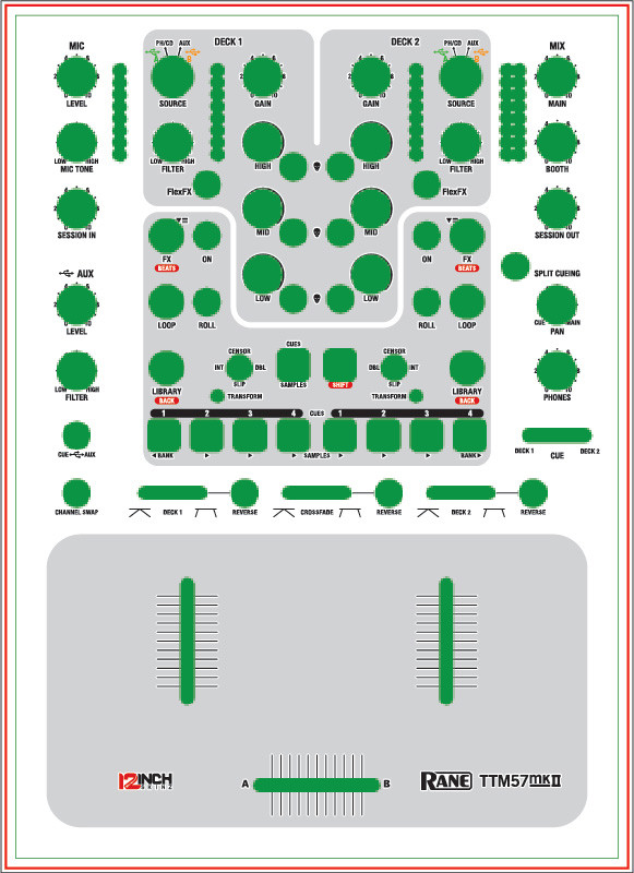 Rane TTM57MK2 Skinz- CUSTOM - 12inchSkinz