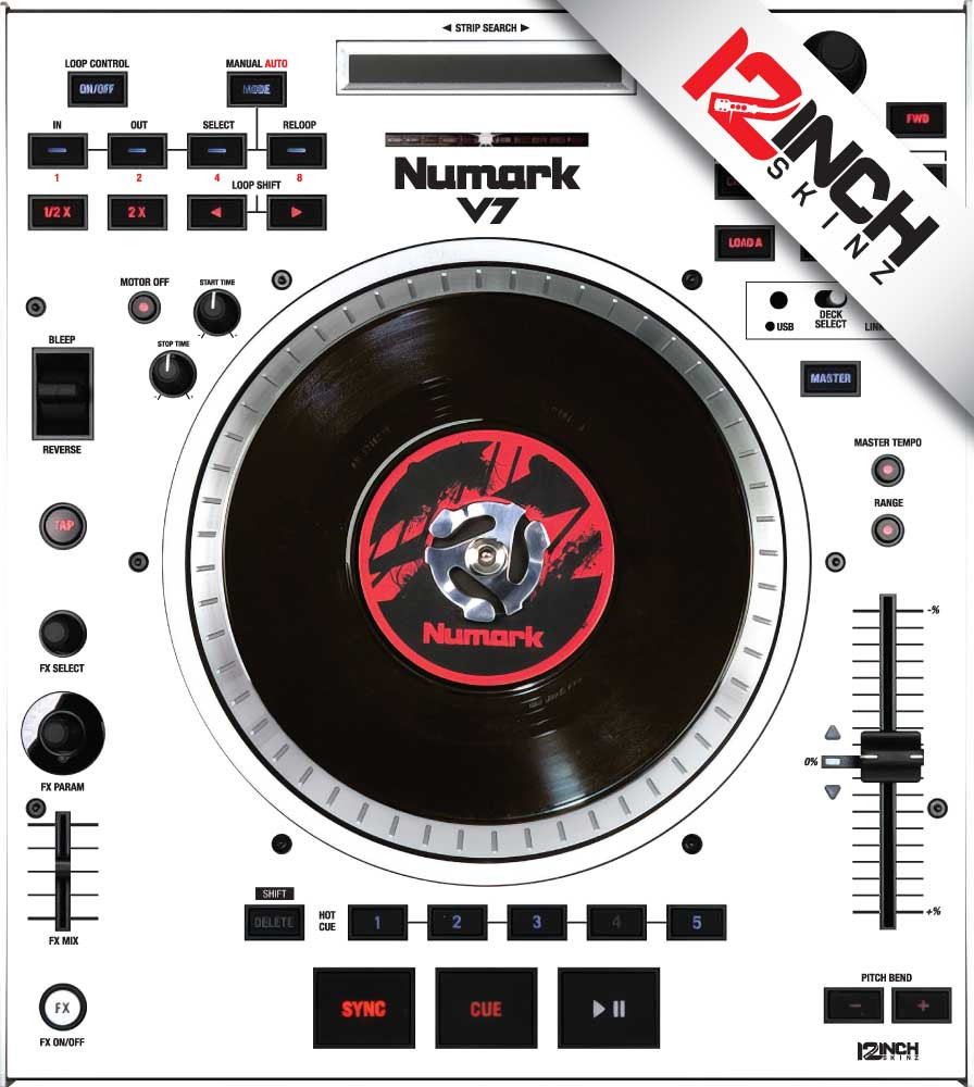 Numark V7 Skinz (SINGLE) - Colors - 12inchSkinz