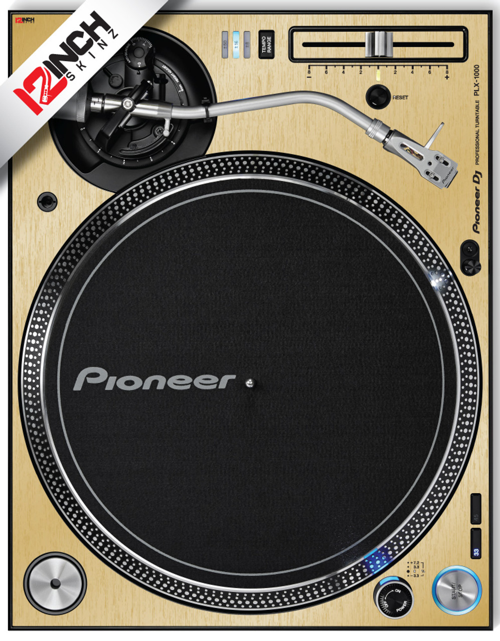 Pioneer PLX-1000 Adhesive Skinz (SINGLE) - Metallics - 12inchSkinz