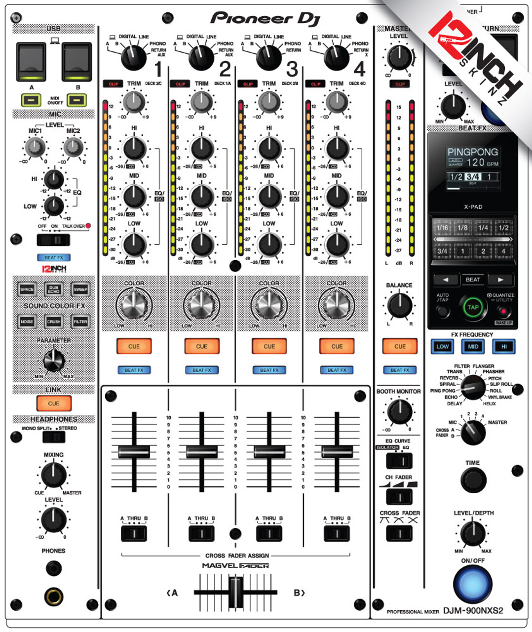 Pioneer DJM-900NXS2 Skinz - Colors