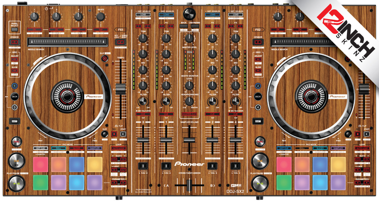 DDJ-SX2 Skinz - Woodgrain (Hydro) - 12inchSkinz