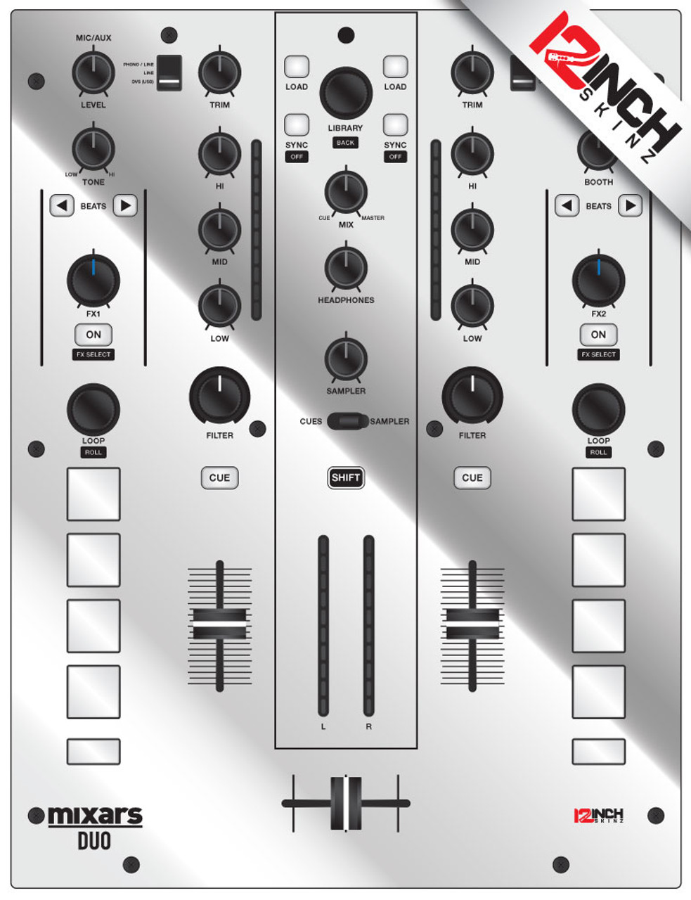 Mixars Duo Skinz Adhesive - Metallics