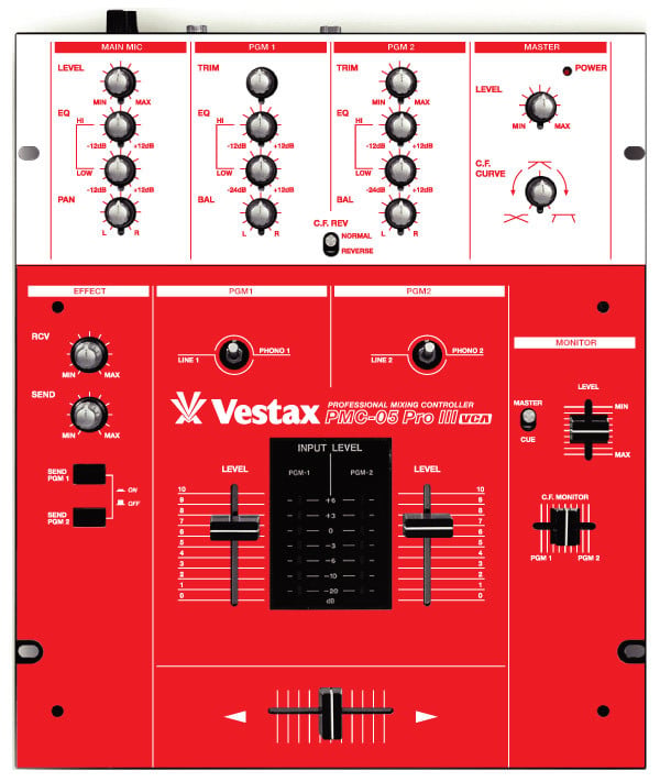 Vestax PMC05 Pro III - Red