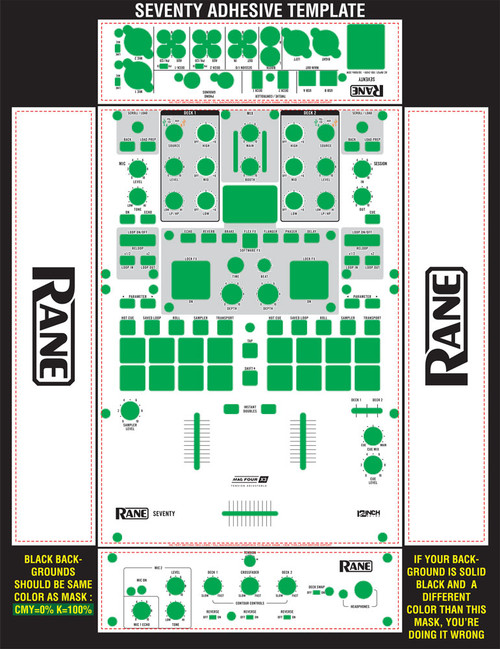 Rane  Seventy Skinz Custom - ADHESIVE Rane  Seventy Skinz Custom - ADHESIVE