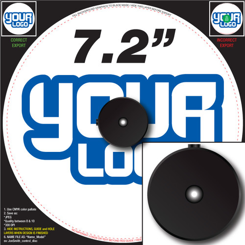 Control Disc Rane One MK1/MK2 OEM (SINGLE) - Cue Metallics 7.2