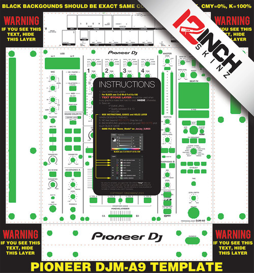Pioneer DJM-S5 Skinz- CUSTOM (ADHESIVE) - 12inchSkinz