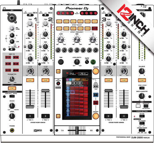 Pioneer DJM-2000nexus Skinz - Metallics - 12inchSkinz