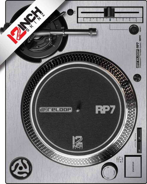 Reloop RP-7000MK2 (fits MK1) Skinz (SINGLE) - Metallic - 12inchSkinz