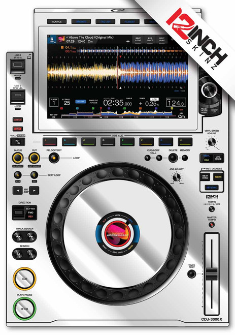 AlphaTheta CDJ-3000X Skinz (SINGLE) - Metallics