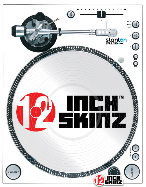 Stanton Str8-150 Magnetic Skinz (PAIR) - Metallic - 12inchSkinz
