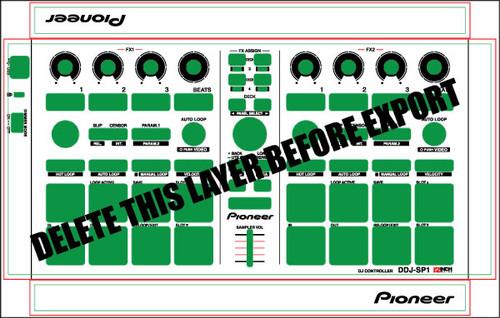 Pioneer Skinz - Controllers - Pioneer DDJ-SP1 Skinz - 12inchSkinz