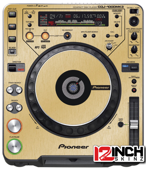 Pioneer CDJ-1000MK2 Skinz (PAIR) - Metallics - 12inchSkinz