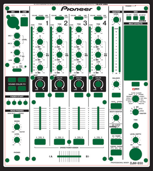 Pioneer DJM-900 SRT Skinz - Custom - 12inchSkinz