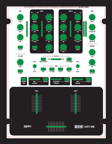 Rane Sixty-One Skinz - Custom - 12inchSkinz