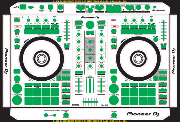 Pioneer DDJ-SR2 Skinz- CUSTOM - 12inchSkinz