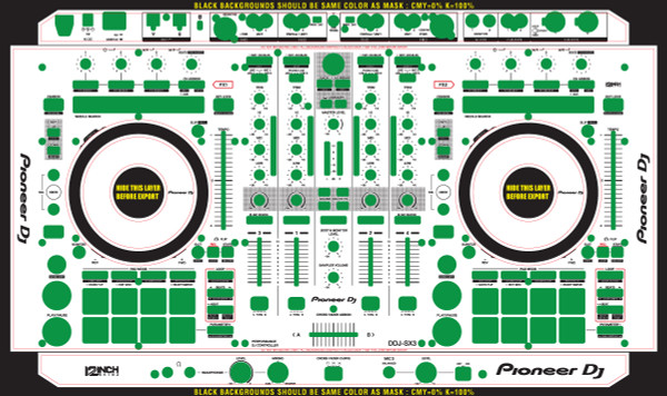 Pioneer DDJ-SX3 Skinz- CUSTOM - 12inchSkinz