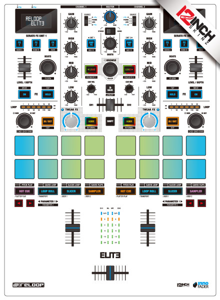 Reloop RP-8000MK1 Magnetic Skinz (PAIR) - Colors - 12inchSkinz