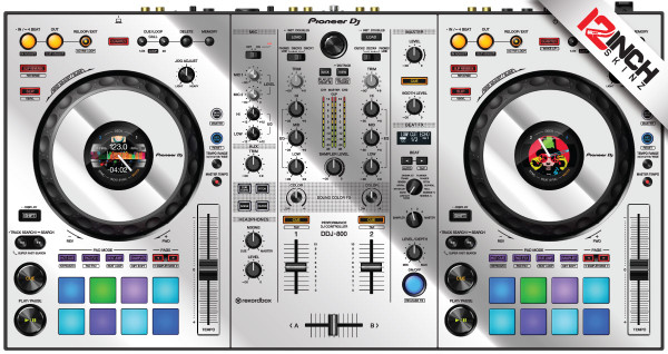 Pioneer DDJ-800 Skinz - Metallics - 12inchSkinz