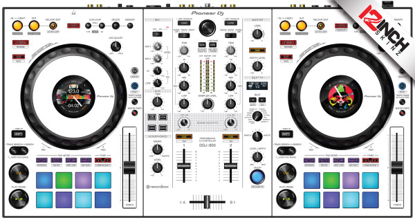 Pioneer DDJ-800 Skinz - Colors - 12inchSkinz