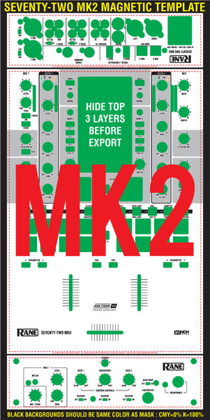 Rane Seventy-Two MK2 Skinz Custom - MAGNETIC - 12inchSkinz