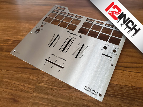 Pioneer DJM-S11 Stainless Steel Fader Plate - 12inchSkinz