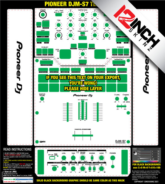 Pioneer DJM-S7 Skinz- Custom