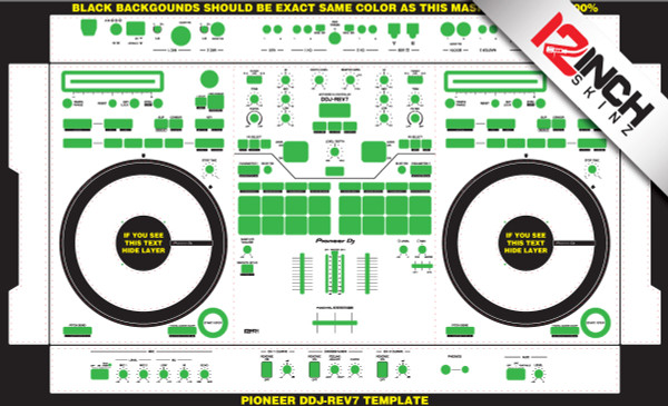 Pioneer DDJ-REV7 Skinz - Colors - 12inchSkinz