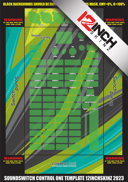 SoundSwitch Control One Skinz- CUSTOM - 12inchSkinz