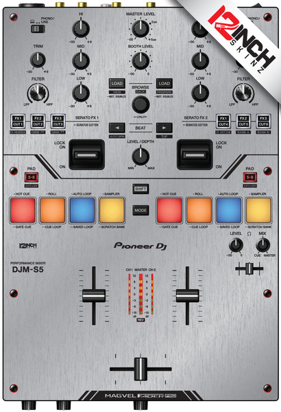Pioneer DJM-S5 Skinz - Metallics - 12inchSkinz