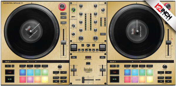 Hercules DJcontrol Inpulse T7 Skinz - Metallics - 12inchSkinz
