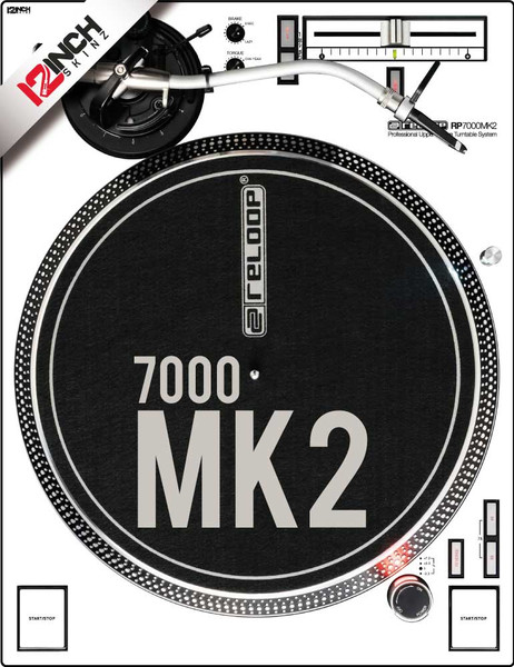 Reloop RP-7000MK2 (fits MK1) Skinz (SINGLE) - Colors - 12inchSkinz