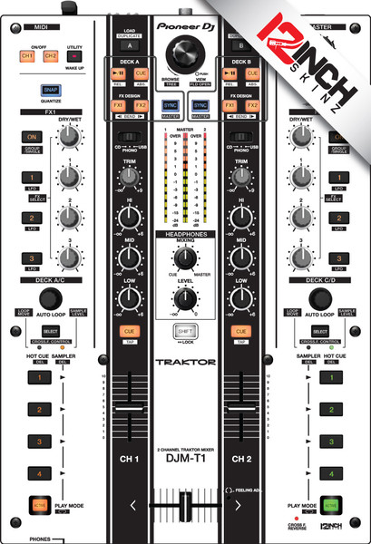 Pioneer DJM-T1 (2025 Edition) Skinz - Colors - 12inchSkinz