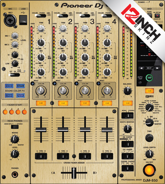 Pioneer DJM-850 Skinz - Metallics - 12inchSkinz