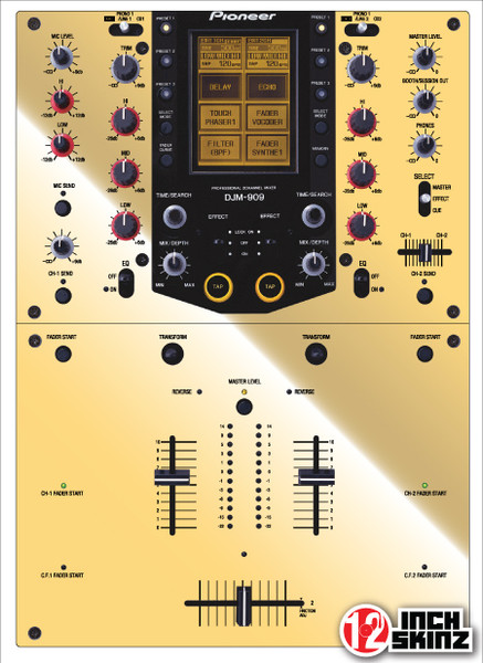 Pioneer DJM-909 Skinz - Metallics