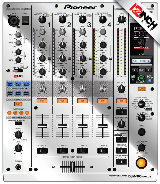 Pioneer DJM-900NEXUS Skinz - Metallics - 12inchSkinz