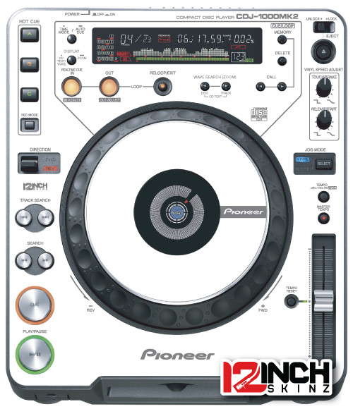 Pioneer CDJ-1000MK2 Skinz (PAIR) - Colors - 12inchSkinz