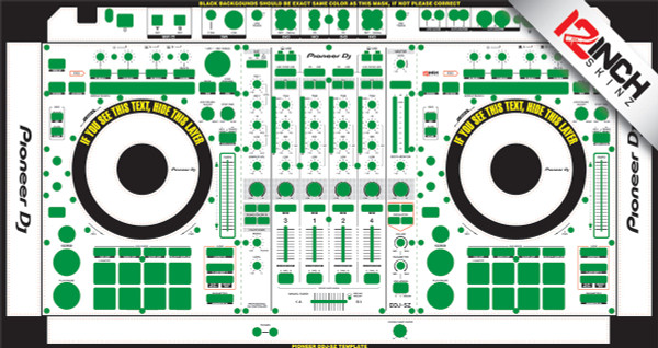 Pioneer DDJ-FLX4 Skinz - Custom - 12inchSkinz