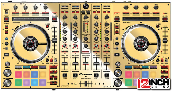 Pioneer DDJ-SX2 Skinz - Metallics - 12inchSkinz