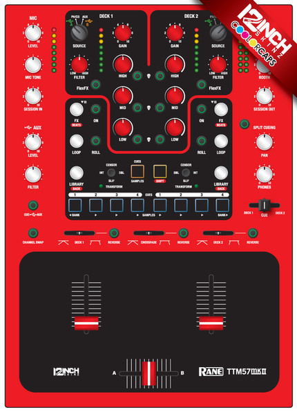 Rane TTM57MK2 Caps & Magnetic Skinz Kit- Colors - 12inchSkinz