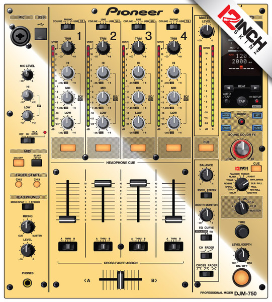 Pioneer DJM-750 Skinz - Metallics - 12inchSkinz