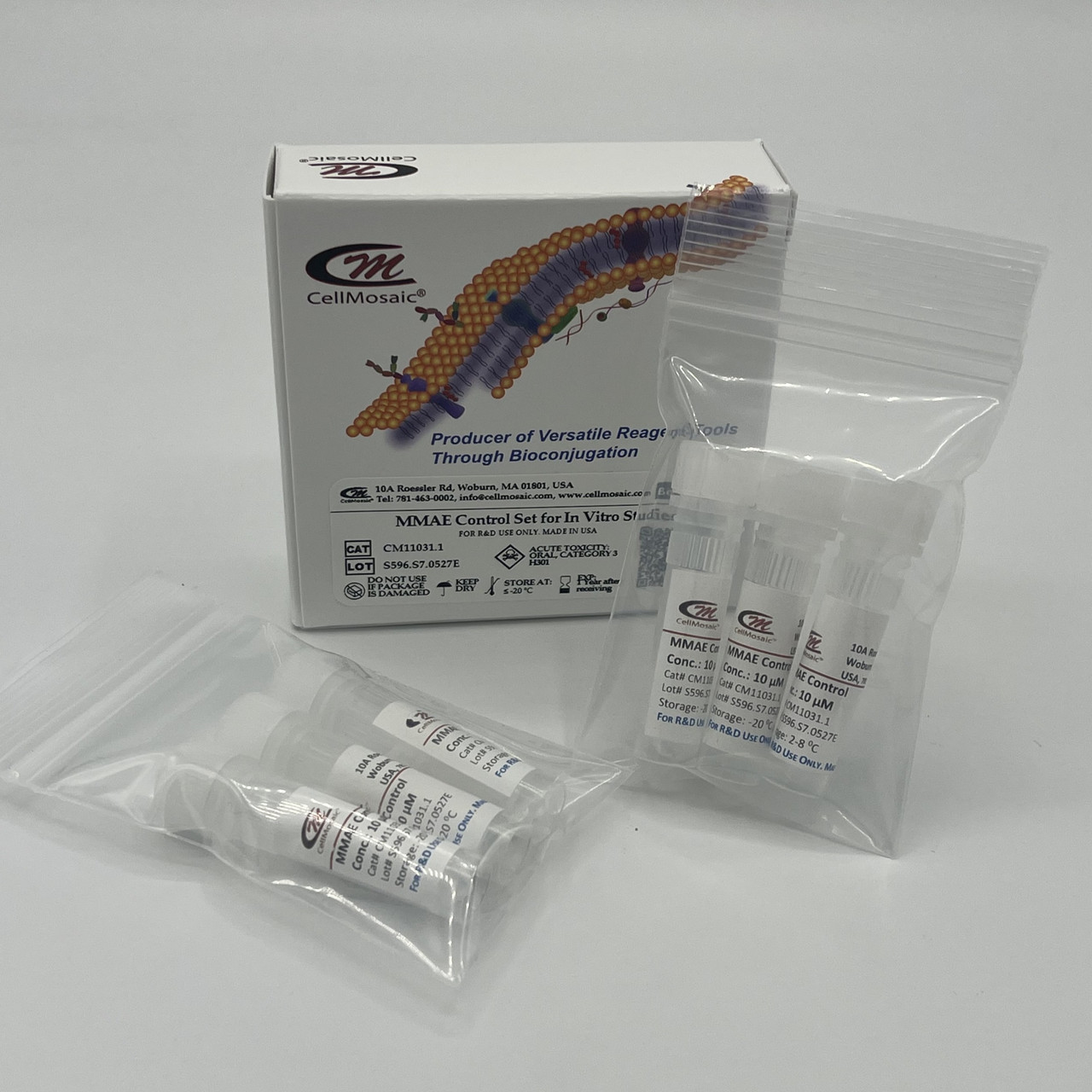 MMAE Control Set (6 tubes total, 3 tubes per-bag) MMAE Control Set (6 tubes total, 3 tubes per-bag)