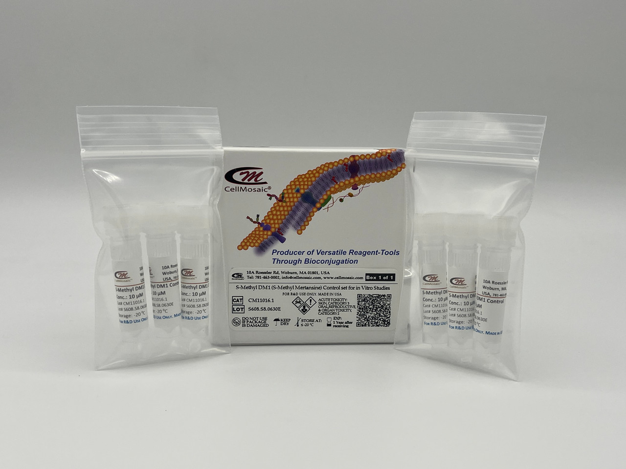 S-Methyl-DM1(S-Methyl Mertansine) control set (6 tubes total, 3 tubes per-bag) S-Methyl-DM1(S-Methyl Mertansine) control set (6 tubes total, 3 tubes per-bag)
