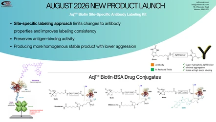 August 2026 New Product Launch: AqT® Site-Specific Antibody Biotinylation and Biotin-BSA Drug Conjugates