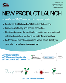 CellMosaic Launches New AqueaTether®-Enabled Kits for Antibody and Protein Biotinylation, Digoxigenin (DIG) Tagging, and Fluorescent Detection 