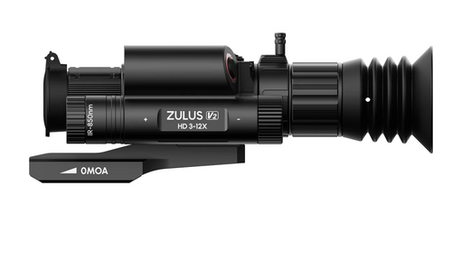 DNT ZULUS HD V2 3-12X Digital Night Vision Scope with Laser Rangefinder and Ballistic Calculator