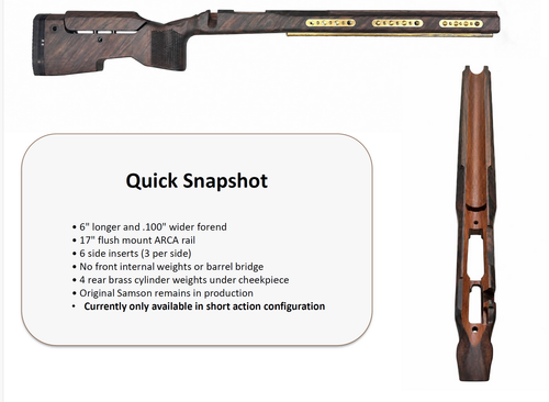 Foundation Stocks Samson XT 700SA (Vudoo) RH M5 DBM Brass Weight Centurion Grip