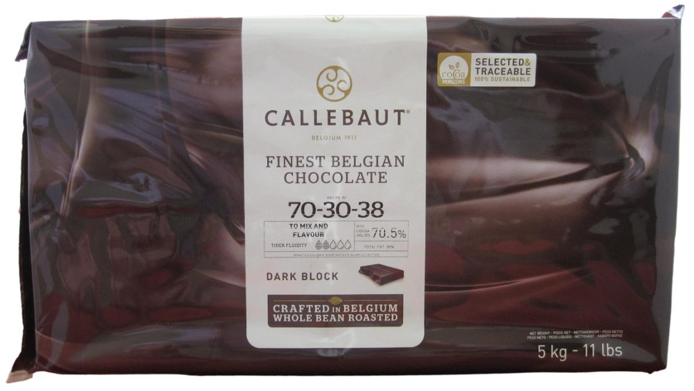 Callebaut 70-30 Dark Chocolate Couverture Block.