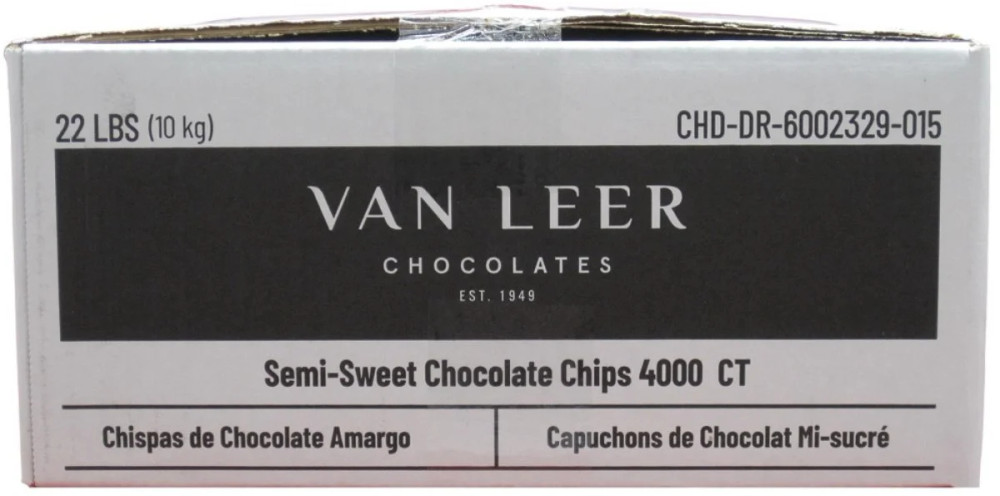 Vanleer Semi-Sweet Chocolate Chips 4000 Count 22 Lbs.